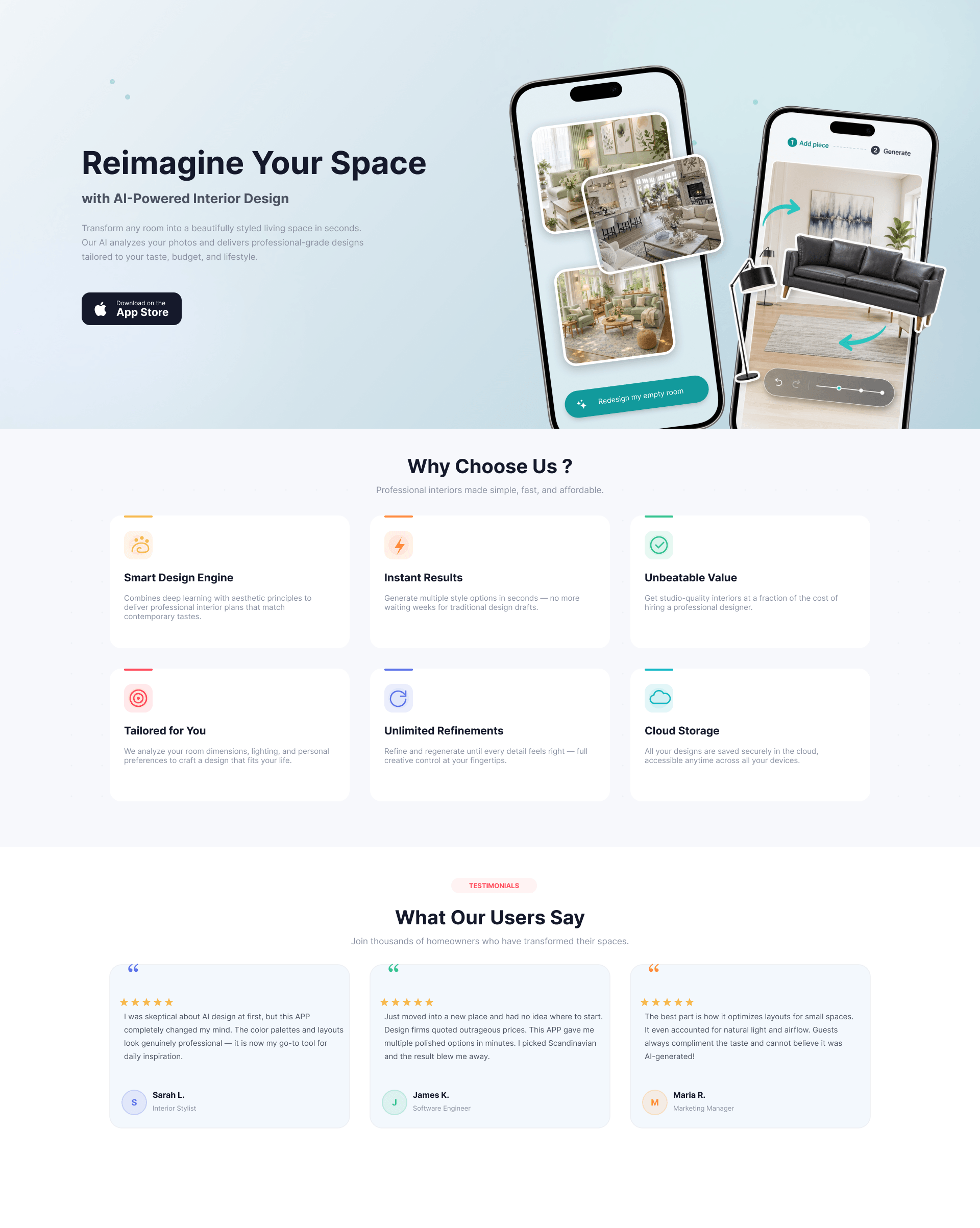 Luminas — reimagine your space with AI-powered interior design